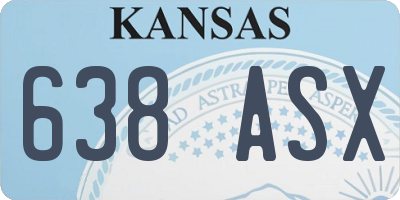 KS license plate 638ASX