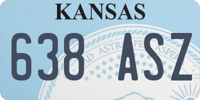 KS license plate 638ASZ