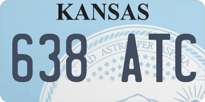 KS license plate 638ATC
