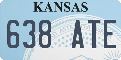 KS license plate 638ATE