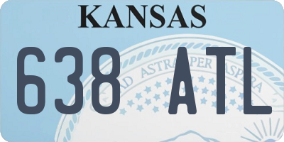 KS license plate 638ATL