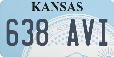 KS license plate 638AVI
