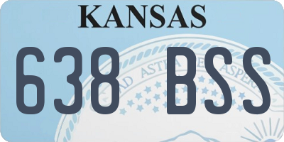 KS license plate 638BSS