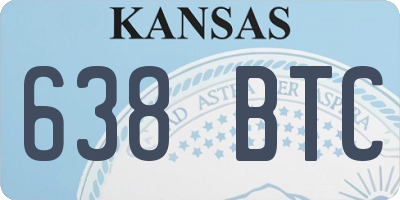 KS license plate 638BTC