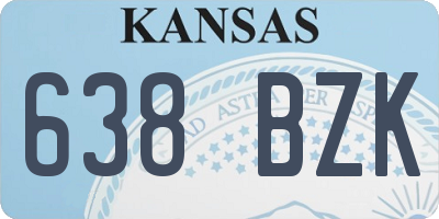 KS license plate 638BZK
