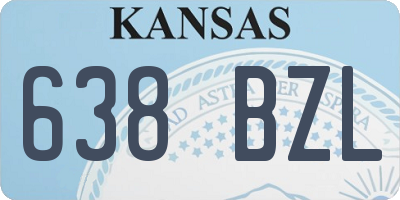 KS license plate 638BZL