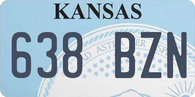 KS license plate 638BZN