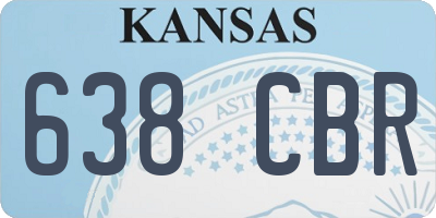 KS license plate 638CBR