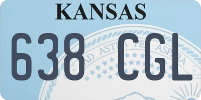 KS license plate 638CGL