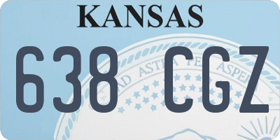 KS license plate 638CGZ