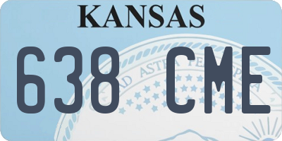 KS license plate 638CME