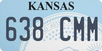 KS license plate 638CMM