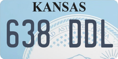 KS license plate 638DDL