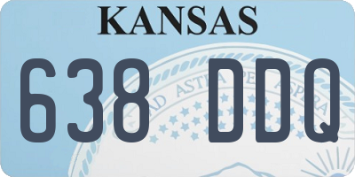 KS license plate 638DDQ