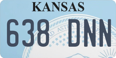 KS license plate 638DNN
