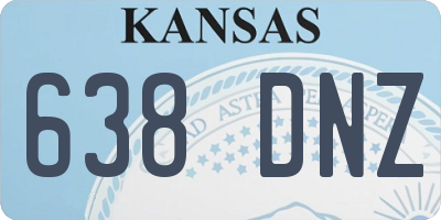KS license plate 638DNZ