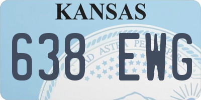 KS license plate 638EWG