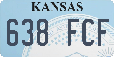 KS license plate 638FCF