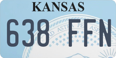 KS license plate 638FFN
