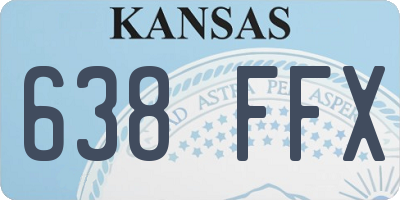KS license plate 638FFX