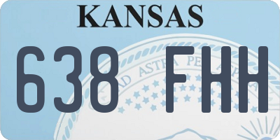 KS license plate 638FHH