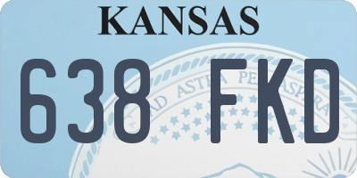 KS license plate 638FKD