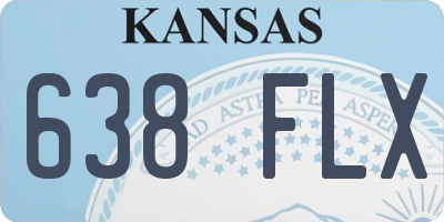 KS license plate 638FLX