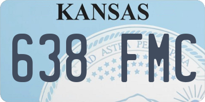 KS license plate 638FMC