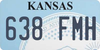KS license plate 638FMH