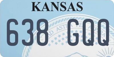 KS license plate 638GQQ