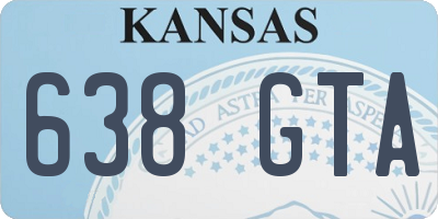 KS license plate 638GTA