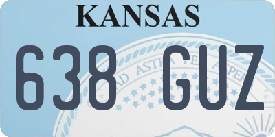 KS license plate 638GUZ