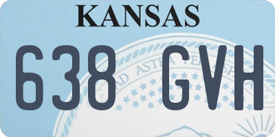 KS license plate 638GVH