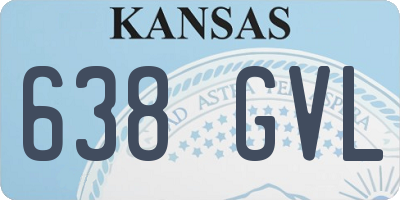KS license plate 638GVL