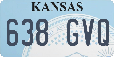 KS license plate 638GVQ