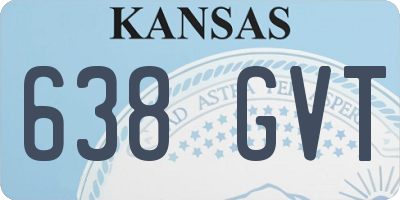 KS license plate 638GVT