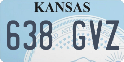 KS license plate 638GVZ