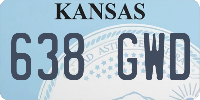 KS license plate 638GWD