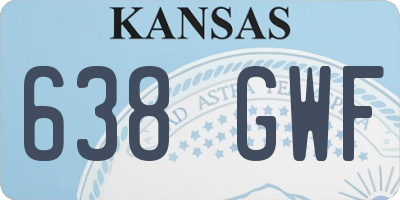 KS license plate 638GWF