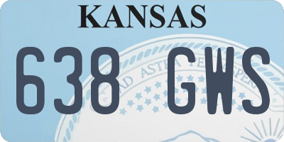 KS license plate 638GWS