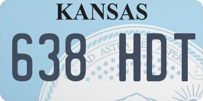 KS license plate 638HDT