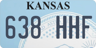 KS license plate 638HHF
