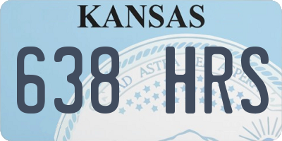 KS license plate 638HRS