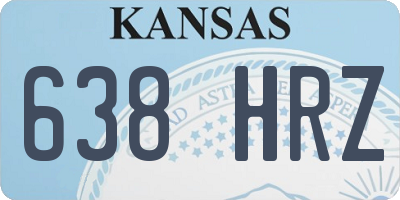 KS license plate 638HRZ