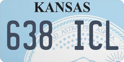 KS license plate 638ICL