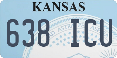 KS license plate 638ICU