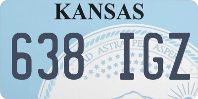 KS license plate 638IGZ