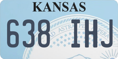 KS license plate 638IHJ