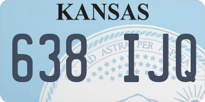 KS license plate 638IJQ