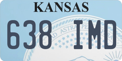 KS license plate 638IMD